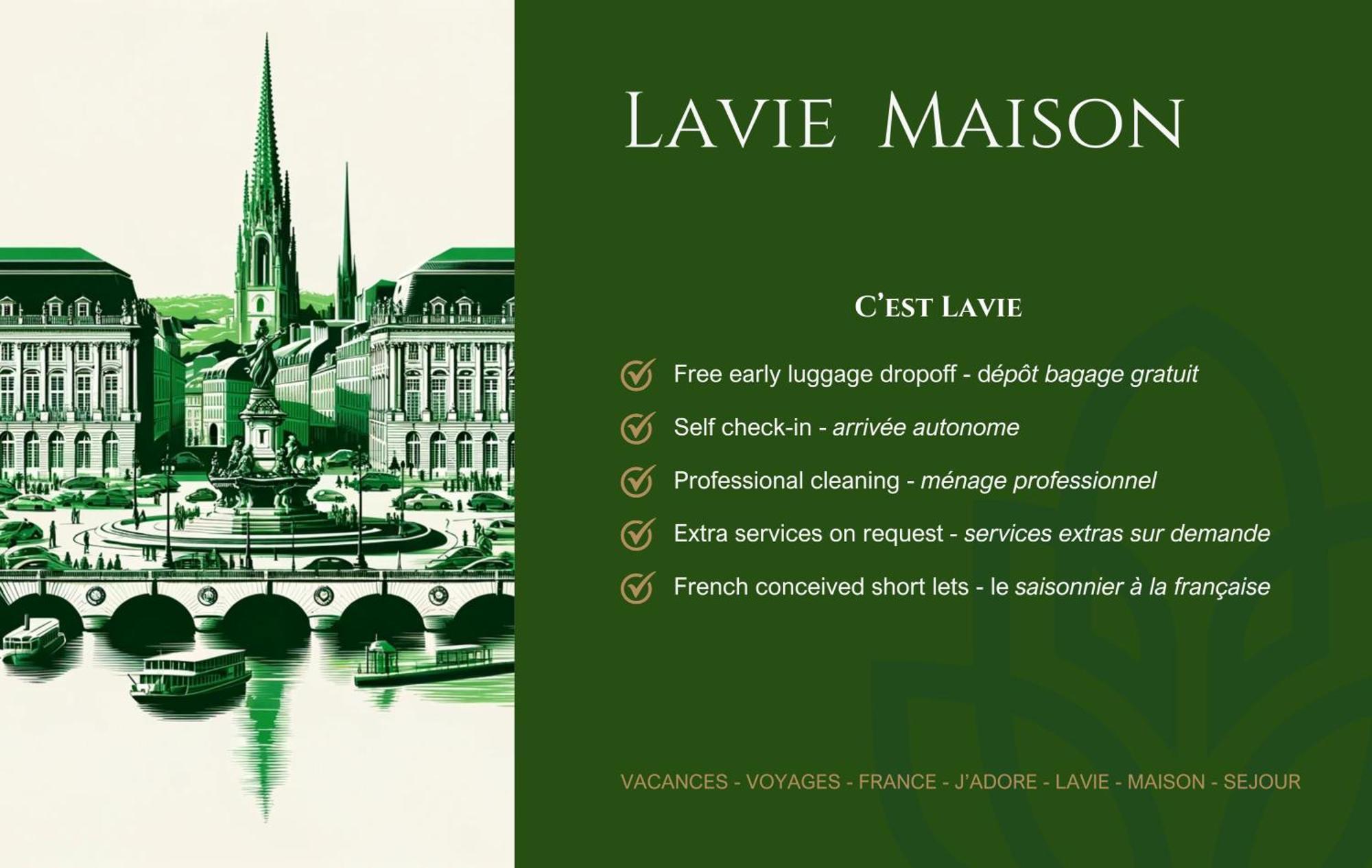 Lavie Maison Large Comfy Flat Bordeaux Bagian luar foto